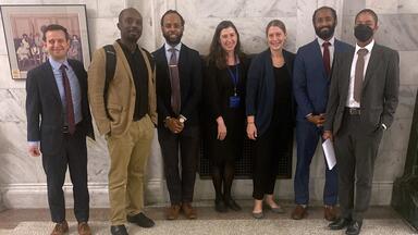 Legal Aid staff and partner advocates at the Wilson Building