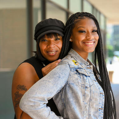 Former Legal Aid DC Client Lakecia King with her daughter