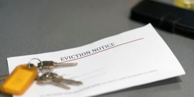 An eviction notice letter